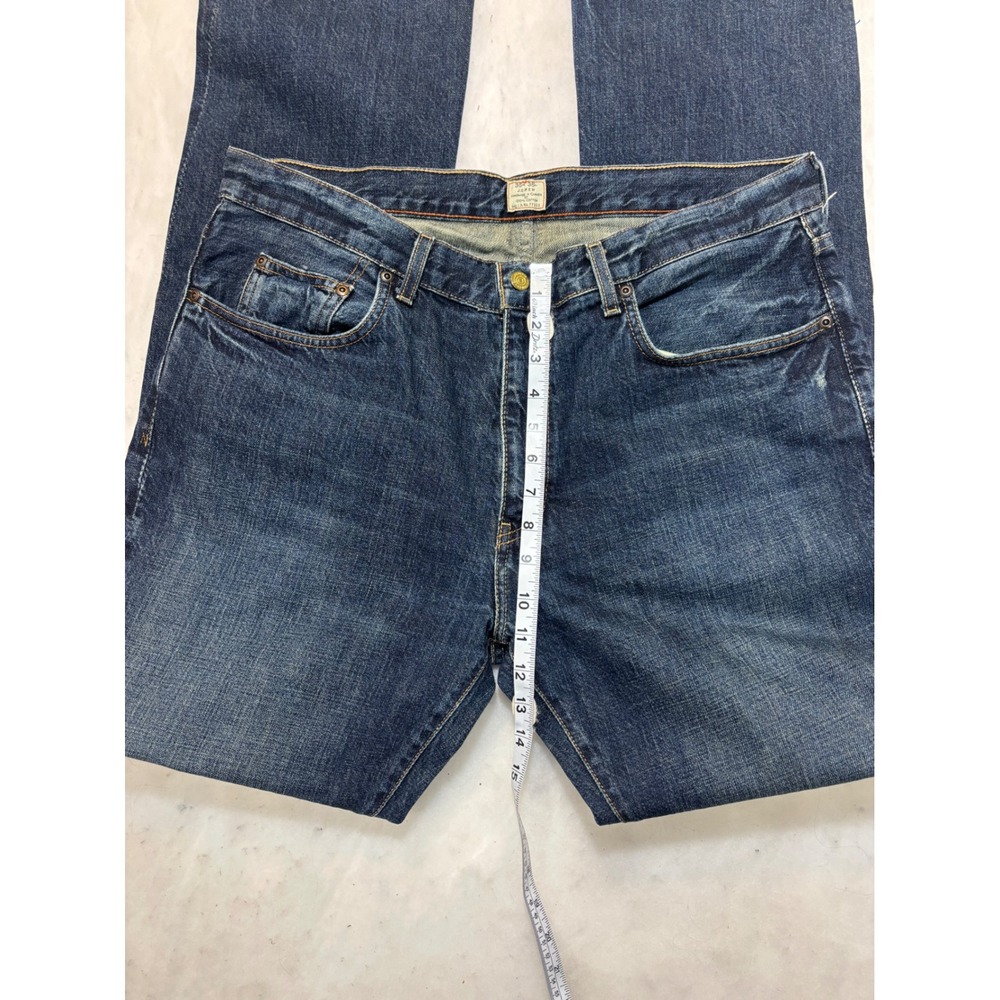 J Crew 35/36 Mens Dark Wash Straight Leg Denim Jeans - Picture 13 of 14